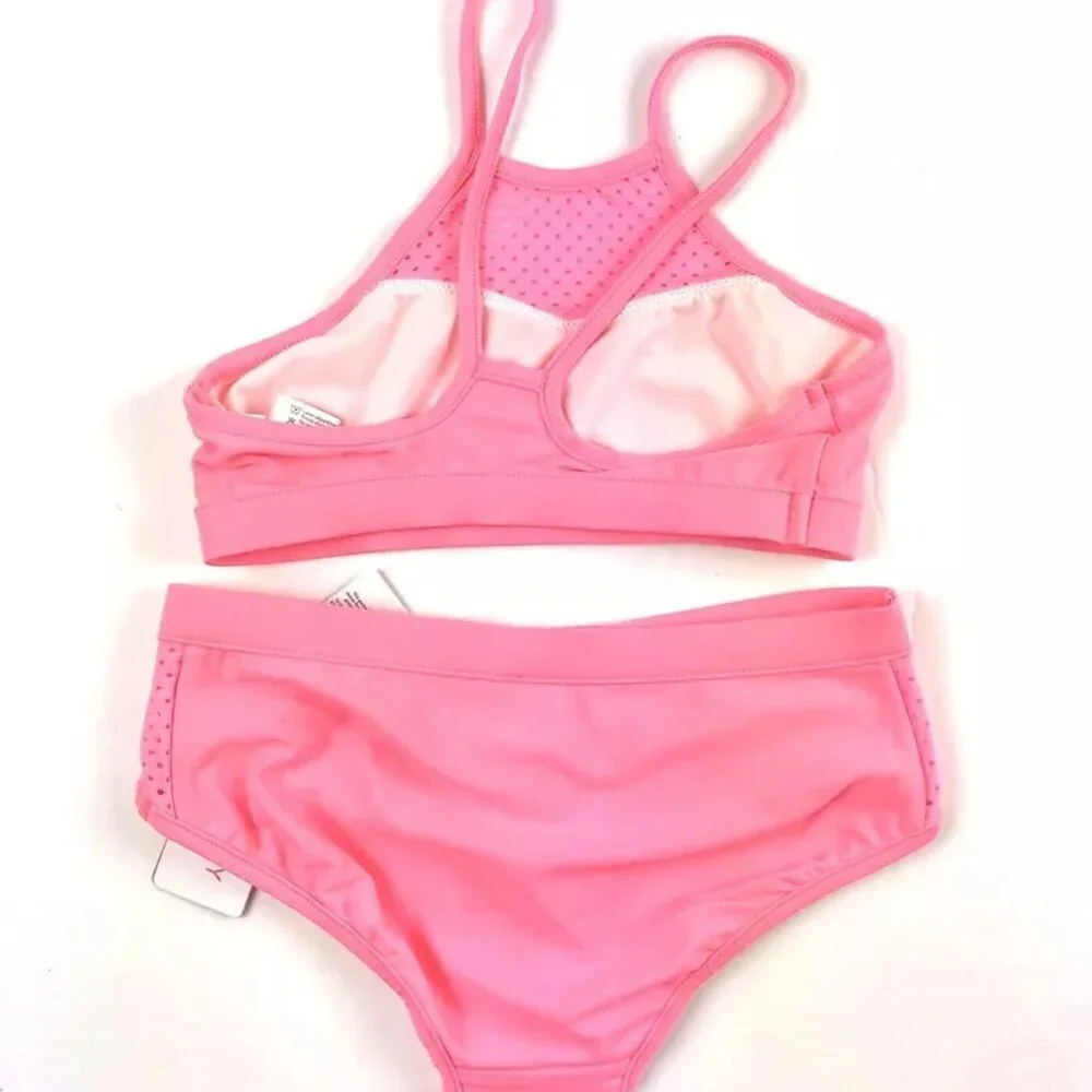 Seafolly Girl’s Pink Two Piece Bikini Swimwear Set, Size 6